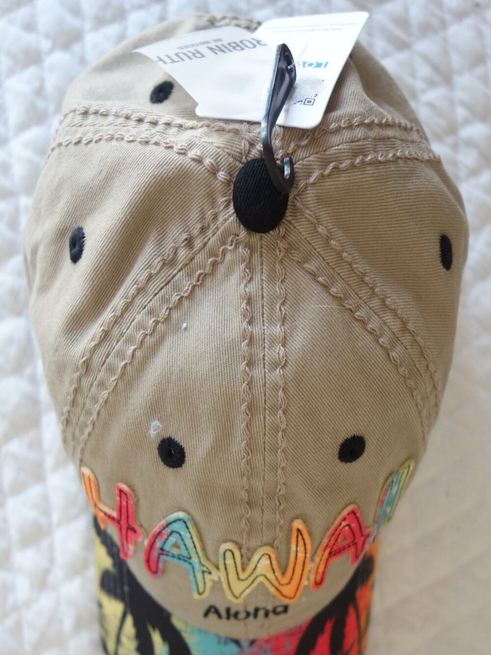 NWT ROBIN RUTH Aloha Hawaii Adjustable Baseball Cap Hat - Picture 4 of 6